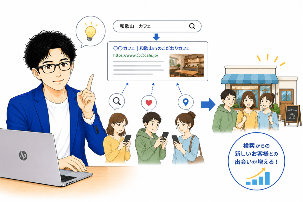 検索から新しいお客様に見つけてもらえる