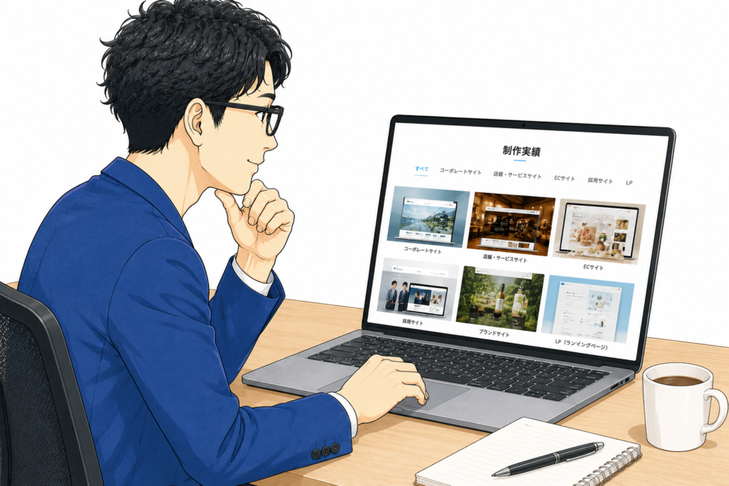 制作実績を確認する