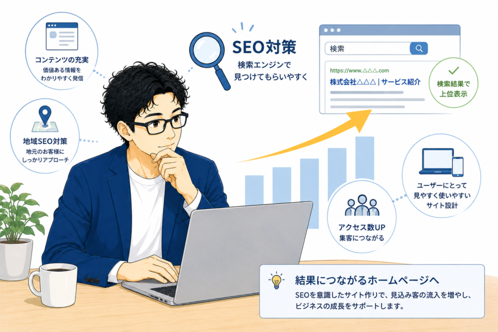 SEOや集客について考えてくれるか