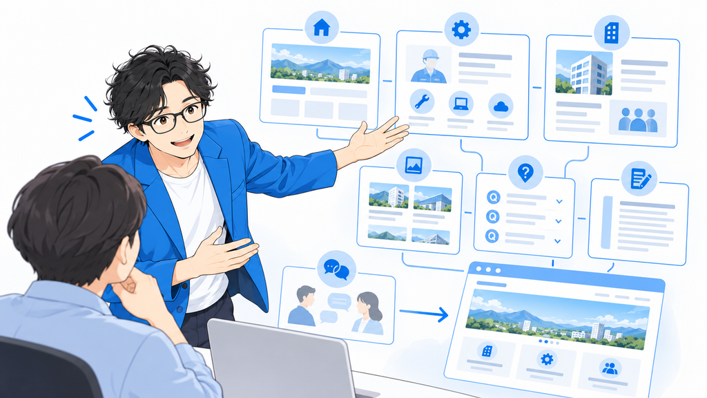 デザインだけではなく、ホームページの中身から考えます