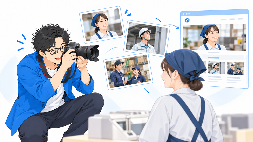 写真撮影もホームページ制作と一緒に対応します