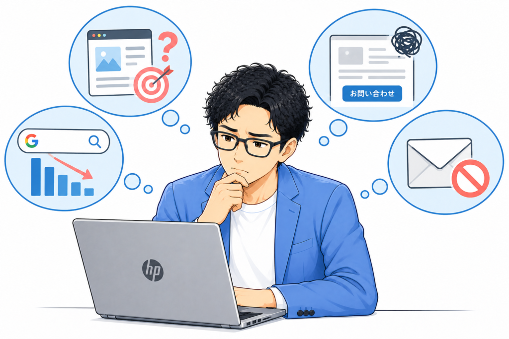 ホームページから問い合わせが来ない主な原因