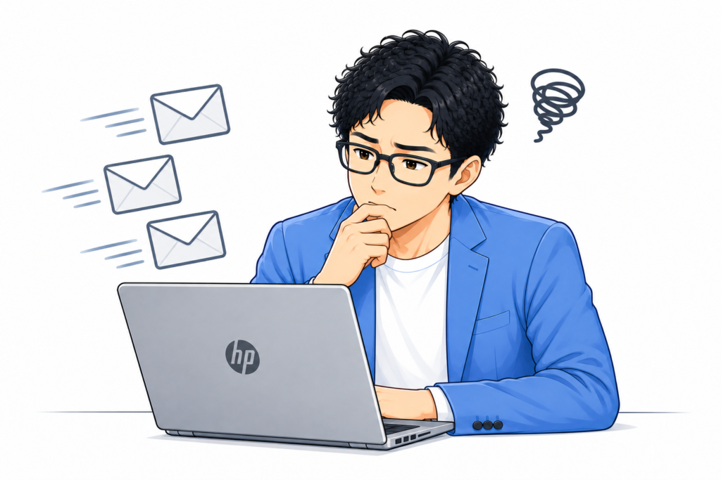 営業メールしか来ない場合はどう考える?