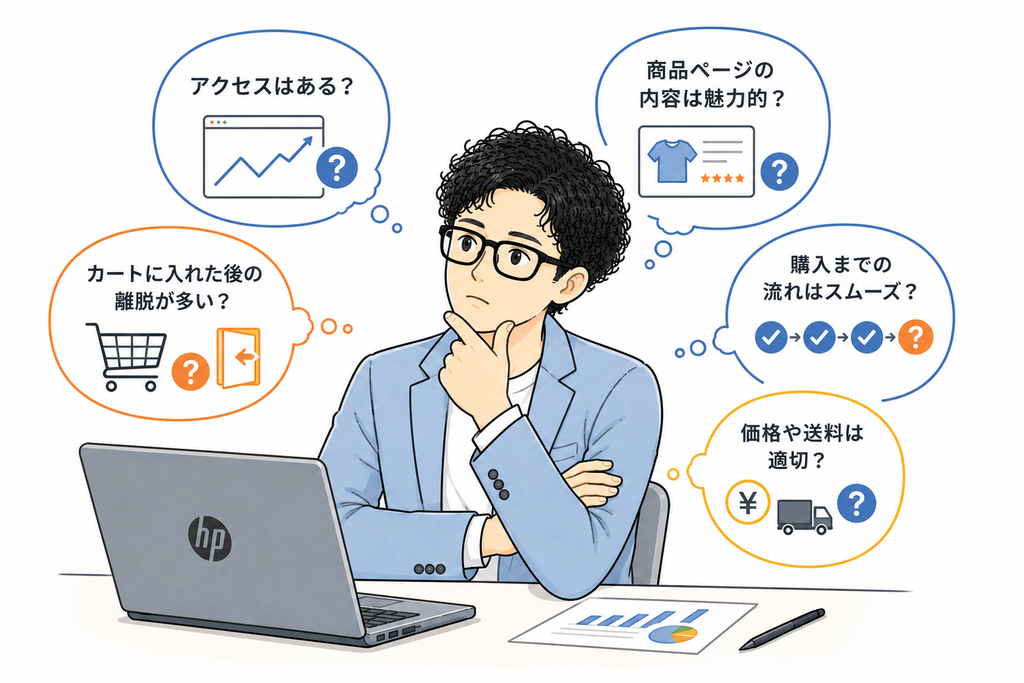 ECサイトの売上が上がらないときは「どこが悪いのか」を考える