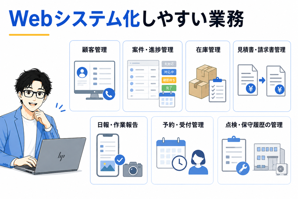 Webシステム化しやすい業務