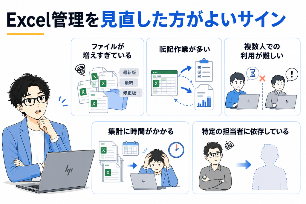 Excel管理を見直した方がよいサイン