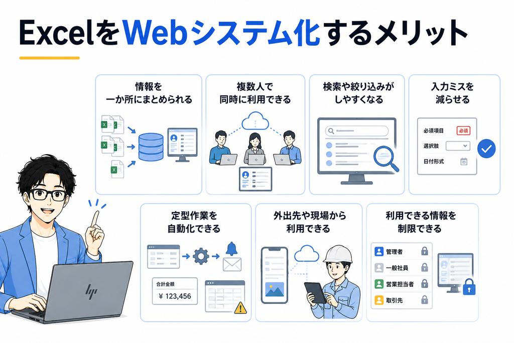ExcelをWebシステム化するメリット