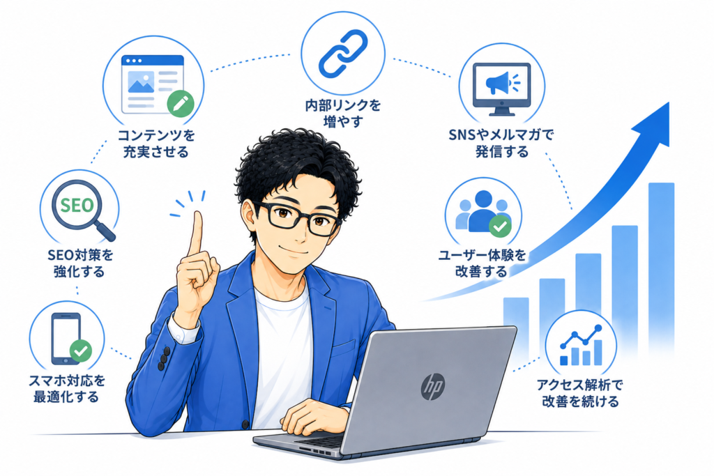 ホームページのアクセス数を増やす方法