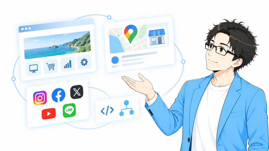 GoogleビジネスプロフィールやSNSの情報も整える