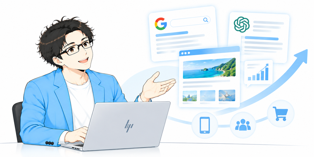 AI検索時代のホームページ制作・SEO対策もオクヤマデザインにご相談ください
