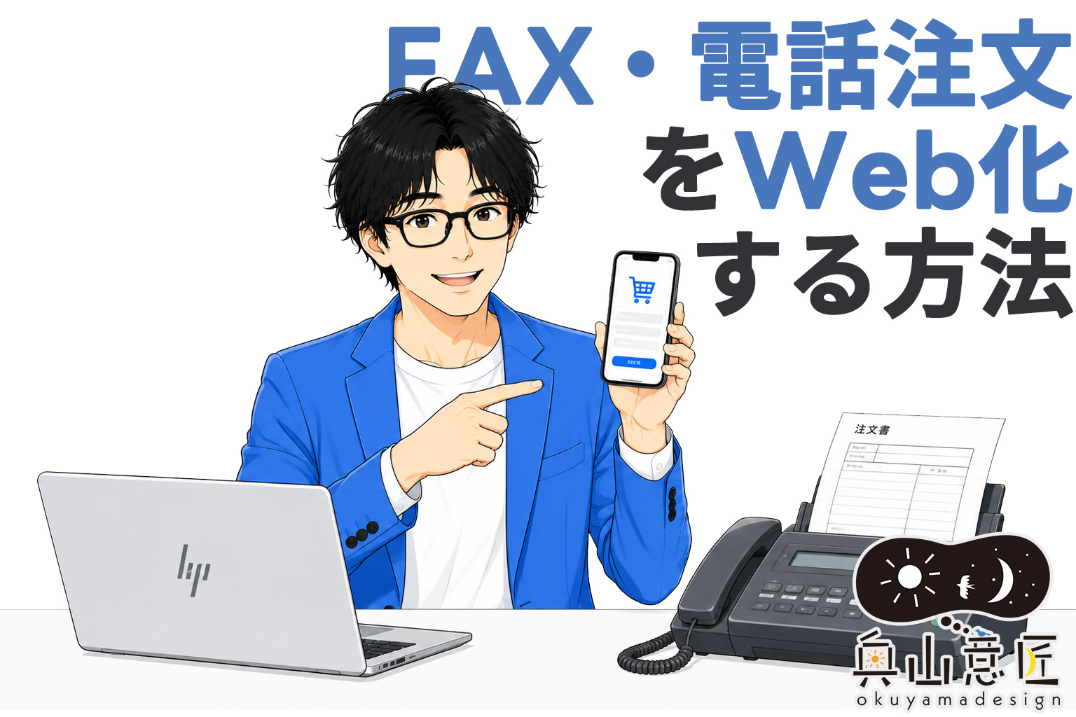 FAX・電話注文をWeb化する方法｜受注業務を効率化するWebシステム