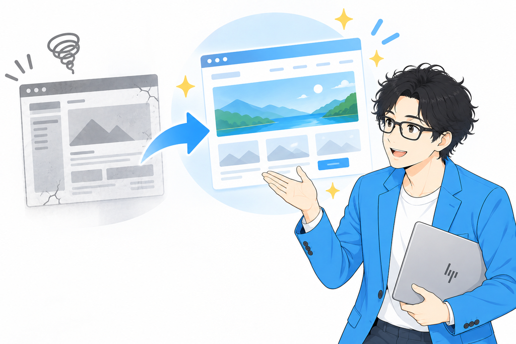 古いホームページは更新よりリニューアルした方がいい場合もあります