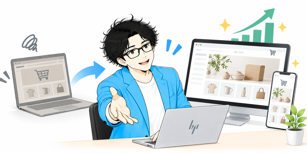 古いネットショップ・ECサイトのリニューアルもオクヤマデザインにご相談ください
