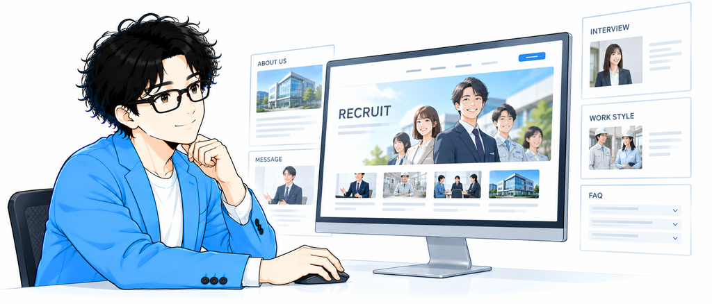 採用サイトでもパソコンサイトは必要です