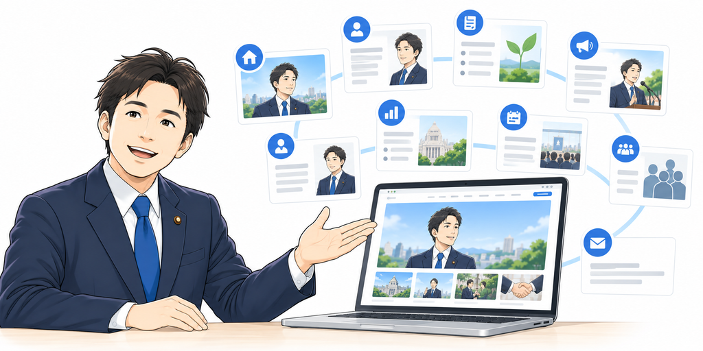 政治家・議員のホームページに掲載したい内容
