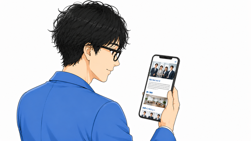 若い人は応募する前に会社のホームページを見ている
