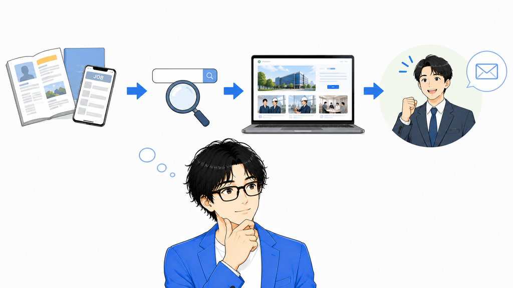 若い人は応募する前に会社のホームページを見ている