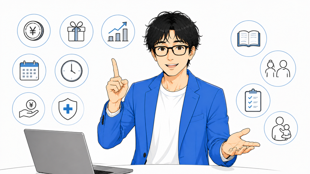 給与・休日・福利厚生を分かりやすくする