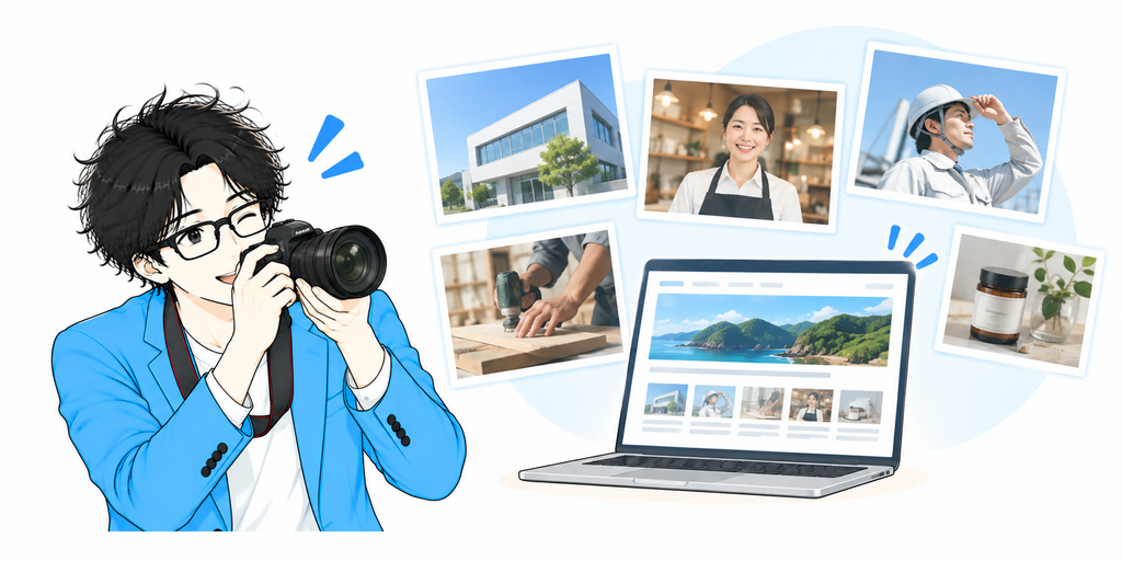 写真や実績もWeb集客の重要なコンテンツです
