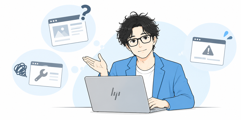 ホームページを自分で更新できないのは珍しいことではありません