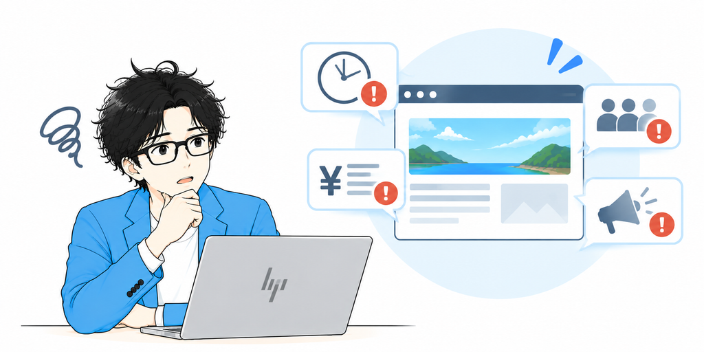 更新できないからといって放置するのはおすすめできません