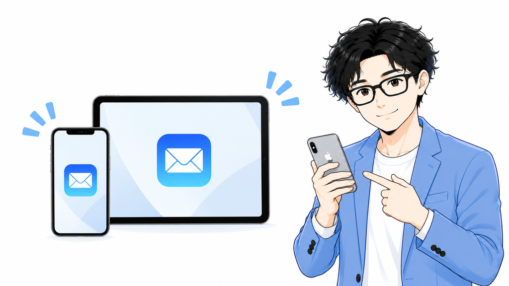 iPhone・iPadではApple純正のメールアプリを使用