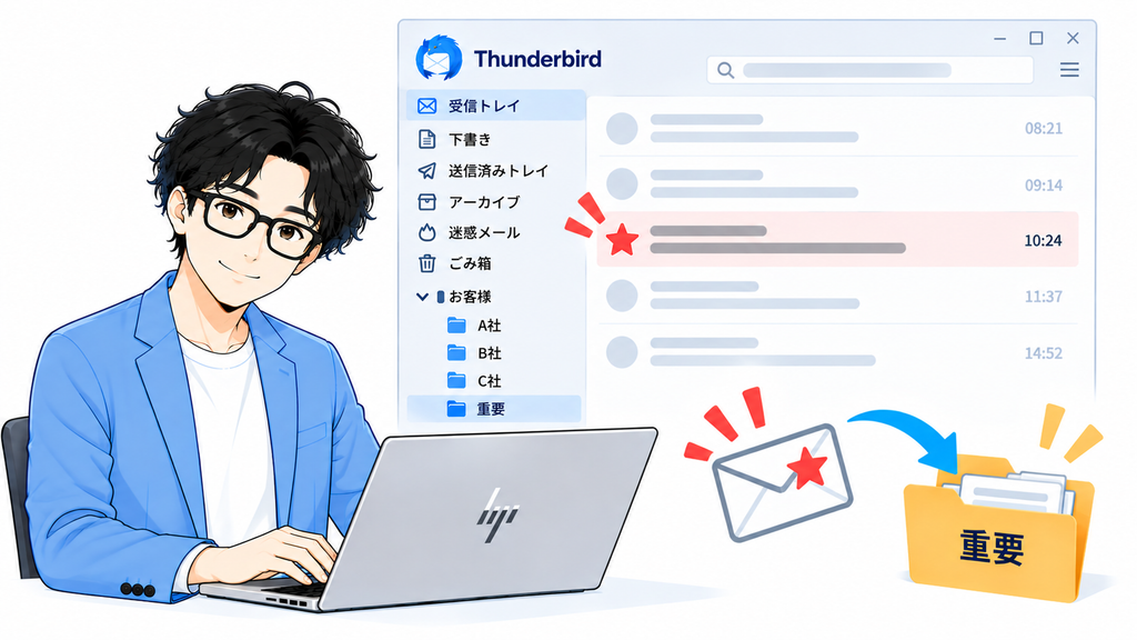 重要なメールを見落とさないためにもルールを活用