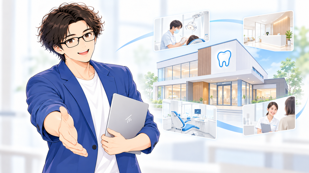 フルオーダーメイドの歯科医院ホームページ制作ならオクヤマデザインへ