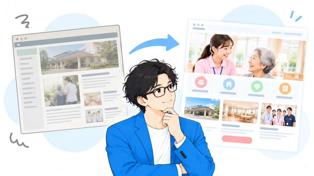 こんな介護施設ホームページはリニューアルを検討してもよいかもしれません