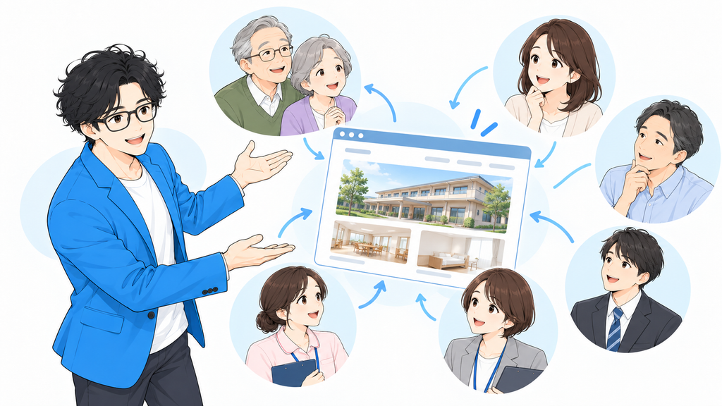 介護施設のホームページを見るのは利用者本人だけではありません