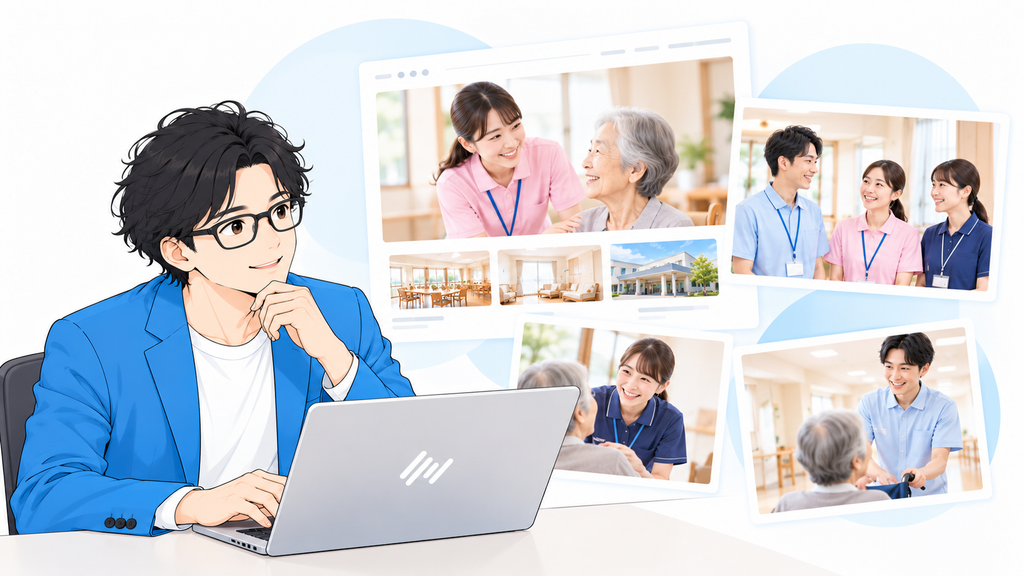 介護施設のホームページは採用にも活用できます